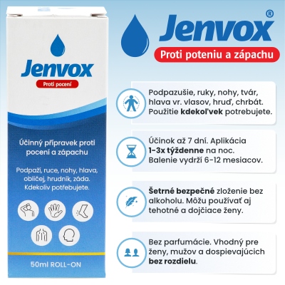 Jenvox proti poteniu rúk a dlaní