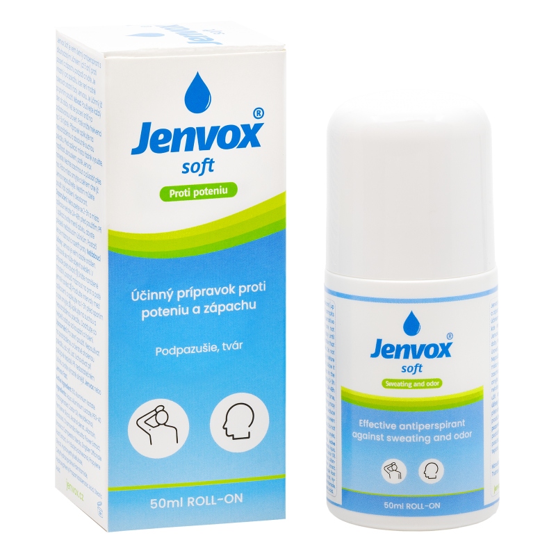 Jenvox Soft - šetrný prípravok proti poteniu a zápachu podpazušia a tváre