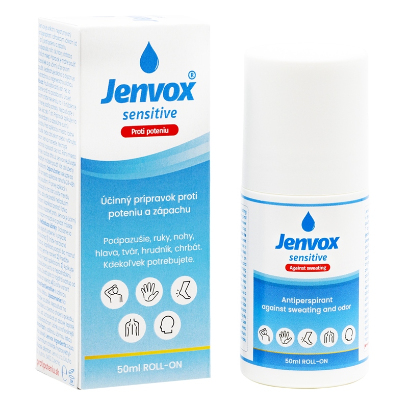 Jenvox Sensitive - šetrný prípravok proti poteniu a zápachu